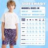 imageBoys Swim Trunks with Compression Liner Boys Stretch Swim Shorts Quick Dry 2 in 1 Beach Shorts 417 YPurple Crocodile