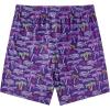 imageBoys Swim Trunks with Compression Liner Boys Stretch Swim Shorts Quick Dry 2 in 1 Beach Shorts 417 YPurple Crocodile