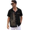 imageLzzidou 4th of July Shirts for Men Patriotic American Flag Shirts USA Memorial Day ShirtPatrioticblack