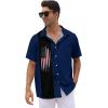 imageLzzidou 4th of July Shirts for Men Patriotic American Flag Shirts USA Memorial Day ShirtPatrioticnavy