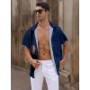 imageLzzidou 4th of July Shirts for Men Patriotic American Flag Shirts USA Memorial Day ShirtPatrioticnavy