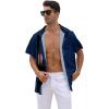 imageLzzidou 4th of July Shirts for Men Patriotic American Flag Shirts USA Memorial Day ShirtPatrioticnavy