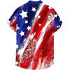 imageLzzidou 4th of July Shirts for Men Patriotic American Flag Shirts USA Memorial Day ShirtPatrioticred Blue