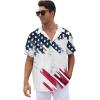 imageLzzidou 4th of July Shirts for Men Patriotic American Flag Shirts USA Memorial Day ShirtPatrioticwhite