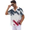 imageLzzidou 4th of July Shirts for Men Patriotic American Flag Shirts USA Memorial Day ShirtPatrioticwhite