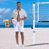 imageMens Casual Button Down Shirts Regular Fit Short Sleeve Hawaiian Shirt for MenDinosaur