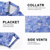 imageMens Casual Button Down Shirts Regular Fit Short Sleeve Hawaiian Shirt for MenLavender Flamingo