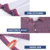 imageMens Golf Shirt Short Sleeve Dry Fit Print Moisture Wicking Performance Patterns Collared Polo ShirtBurgundy Flowers