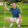 imageMens Golf Shirt Short Sleeve Dry Fit Print Moisture Wicking Performance Patterns Collared Polo ShirtFour Leaf Clover
