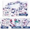 imageMens Golf Shirt Short Sleeve Dry Fit Print Moisture Wicking Performance Patterns Collared Polo ShirtGolf Usa Flag
