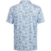 imageMens Golf Shirt Short Sleeve Dry Fit Print Moisture Wicking Performance Patterns Collared Polo ShirtInk Leaf