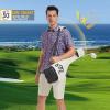 imageMens Golf Shirt Short Sleeve Dry Fit Print Moisture Wicking Performance Patterns Collared Polo ShirtNavy American Flag