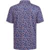 imageMens Golf Shirt Short Sleeve Dry Fit Print Moisture Wicking Performance Patterns Collared Polo ShirtNavy American Flag