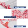 imageMens Golf Shirt Short Sleeve Dry Fit Print Moisture Wicking Performance Patterns Collared Polo ShirtOrange White Leaf