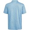imageMens Golf Shirt Short Sleeve Dry Fit Print Moisture Wicking Performance Patterns Collared Polo ShirtPowder Blue Dinosaur