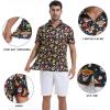 imageMens Golf Shirt Short Sleeve Dry Fit Print Moisture Wicking Performance Patterns Collared Polo ShirtTribal Skull