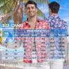 imageMens Hawaiian Shirts Regular Fit Short Sleeve Casual Button Down Summer Tropical Beach ShirtsBlack Flag