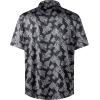 imageMens Hawaiian Shirts Regular Fit Short Sleeve Casual Button Down Summer Tropical Beach ShirtsBlack Flag