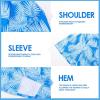 imageMens Hawaiian Shirts Regular Fit Short Sleeve Casual Button Down Summer Tropical Beach ShirtsBlue Leaves
