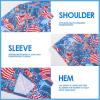 imageMens Hawaiian Shirts Regular Fit Short Sleeve Casual Button Down Summer Tropical Beach ShirtsDinosaur Flag