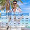 imageMens Hawaiian Shirts Regular Fit Short Sleeve Casual Button Down Summer Tropical Beach ShirtsFlower Flamingo