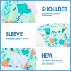 imageMens Hawaiian Shirts Regular Fit Short Sleeve Casual Button Down Summer Tropical Beach ShirtsMint Dice Leaves