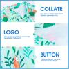 imageMens Hawaiian Shirts Regular Fit Short Sleeve Casual Button Down Summer Tropical Beach ShirtsMint Dice Leaves