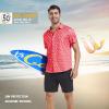 imageMens Hawaiian Shirts Regular Fit Short Sleeve Casual Button Down Summer Tropical Beach ShirtsPink Beer