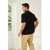 imageMens Knit Polo Shirts Casual Short Sleeve Classic Button Polo TShirt Fashion Summer Collared Pullover Golf ShirtNavy