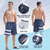 imageMens Swim Trunks Quick Dry Board Shorts with Mesh Lining Breathable Surf Beach Shorts Swimwear Bathing SuitsAmerican Flag17