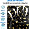 imageMens Swim Trunks Quick Dry Board Shorts with Mesh Lining Breathable Surf Beach Shorts Swimwear Bathing SuitsBlack Banana1