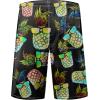 imageMens Swim Trunks Quick Dry Board Shorts with Mesh Lining Breathable Surf Beach Shorts Swimwear Bathing SuitsBlack Pineapple