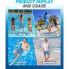 imageMens Swim Trunks Quick Dry Board Shorts with Mesh Lining Breathable Surf Beach Shorts Swimwear Bathing SuitsBlue Coconut5