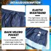 imageMens Swim Trunks Quick Dry Board Shorts with Mesh Lining Breathable Surf Beach Shorts Swimwear Bathing SuitsColorful Stripe9