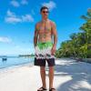 imageMens Swim Trunks Quick Dry Board Shorts with Mesh Lining Breathable Surf Beach Shorts Swimwear Bathing SuitsGradient15