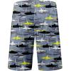 imageMens Swim Trunks Quick Dry Board Shorts with Mesh Lining Breathable Surf Beach Shorts Swimwear Bathing SuitsGrey Shark22