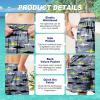 imageMens Swim Trunks Quick Dry Board Shorts with Mesh Lining Breathable Surf Beach Shorts Swimwear Bathing SuitsGrey Shark22