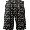 imageMens Swim Trunks Quick Dry Board Shorts with Mesh Lining Breathable Surf Beach Shorts Swimwear Bathing SuitsNeon Hawaii Palm