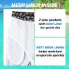 imageMens Swim Trunks Quick Dry Board Shorts with Mesh Lining Breathable Surf Beach Shorts Swimwear Bathing SuitsNeon Hawaii Palm