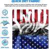 imageMens Swim Trunks Quick Dry Board Shorts with Mesh Lining Breathable Surf Beach Shorts Swimwear Bathing SuitsPatriotic Usa Flaga