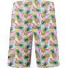 imageMens Swim Trunks Quick Dry Board Shorts with Mesh Lining Breathable Surf Beach Shorts Swimwear Bathing SuitsPink Pineapple Flamingo
