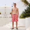imageMens Swim Trunks Quick Dry Board Shorts with Mesh Lining Breathable Surf Beach Shorts Swimwear Bathing SuitsPink Pineapple4