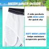 imageMens Swim Trunks Quick Dry Board Shorts with Mesh Lining Breathable Surf Beach Shorts Swimwear Bathing SuitsPurple Gradient Leaf