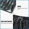 imageMens Swim Trunks with Compression Liner 55quot Board Shorts with Zipper Pockets 2 in 1 Quick Dry Bathing SuitsBlack American Flagc