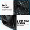 imageMens Swim Trunks with Compression Liner 55quot Board Shorts with Zipper Pockets 2 in 1 Quick Dry Bathing SuitsBlack American Flagc