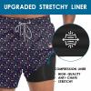 imageMens Swim Trunks with Compression Liner 55quot Board Shorts with Zipper Pockets 2 in 1 Quick Dry Bathing SuitsBlack Beer