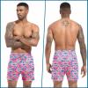 imageMens Swim Trunks with Compression Liner 55quot Board Shorts with Zipper Pockets 2 in 1 Quick Dry Bathing SuitsCartoon Shark