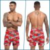 imageMens Swim Trunks with Compression Liner 55quot Board Shorts with Zipper Pockets 2 in 1 Quick Dry Bathing SuitsFlag Horse