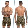 imageMens Swim Trunks with Compression Liner 55quot Board Shorts with Zipper Pockets 2 in 1 Quick Dry Bathing SuitsMexican Skull