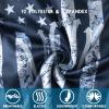 imageMens Swim Trunks with Compression Liner 55quot Board Shorts with Zipper Pockets 2 in 1 Quick Dry Bathing SuitsNavy American Flagc